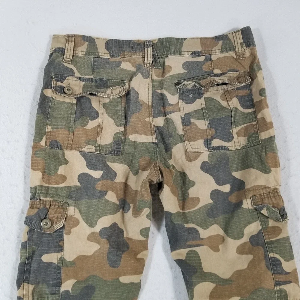 Southpole jeans camo cargo pants men's 32x32 lightweight ripstop flawed